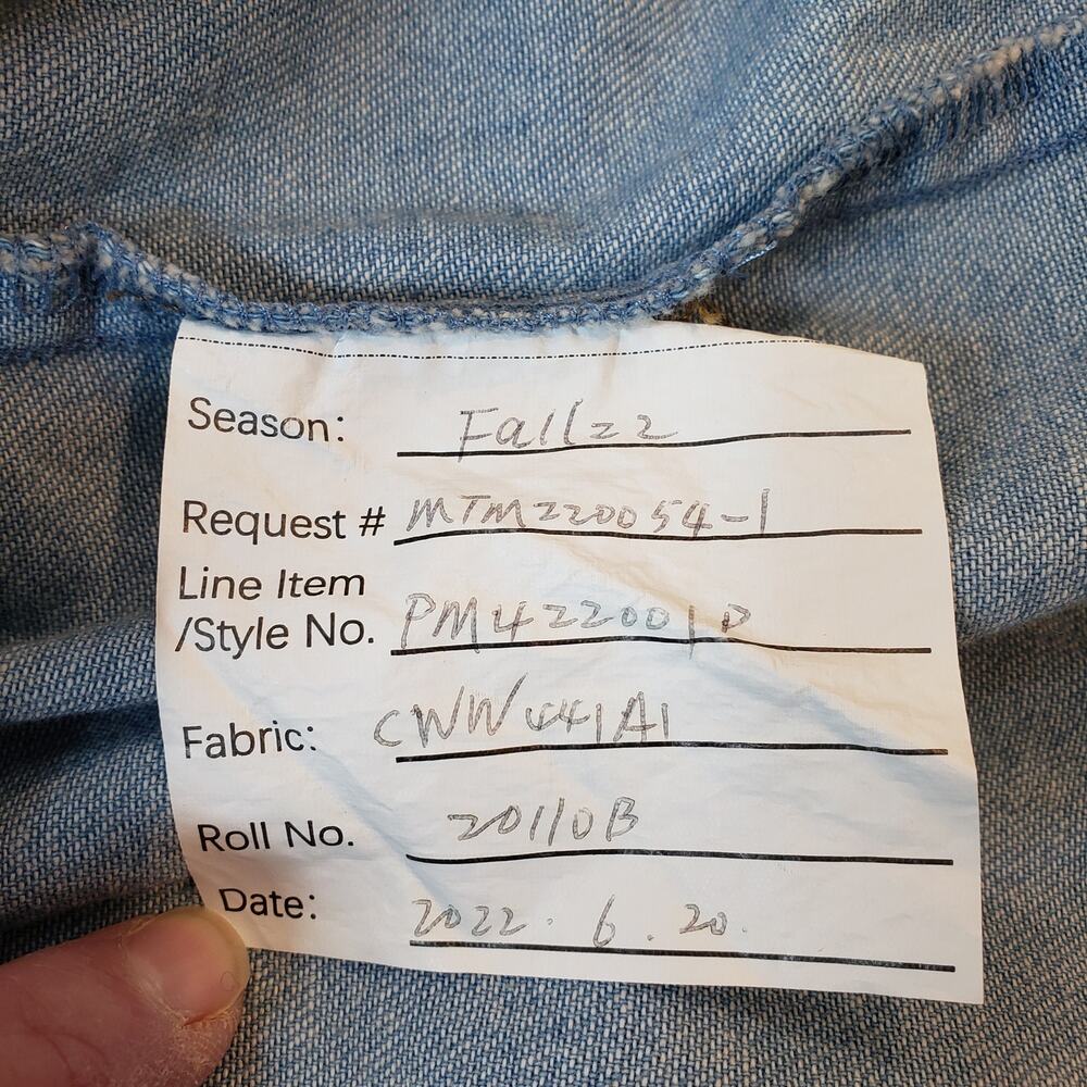 PENDLETON X WRANGLER Long Sleeve Western Work Shirt Cotton & Wool Men's Large - Picture 7 of 10